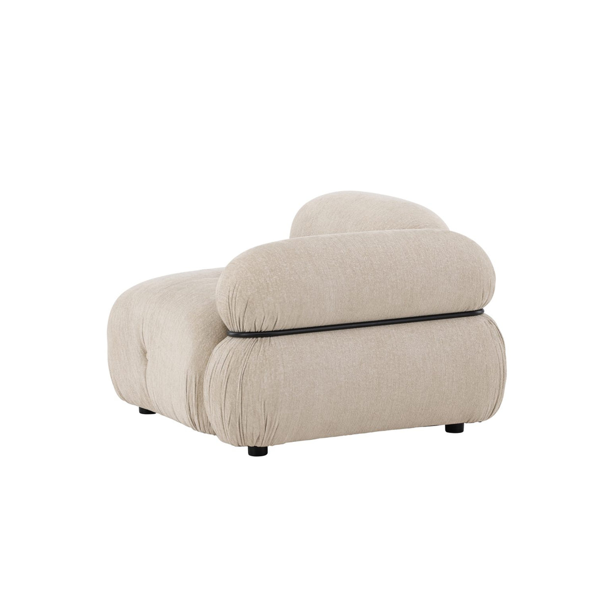 Mika Soffmodul Beige, Vänster Hörndel, Svart