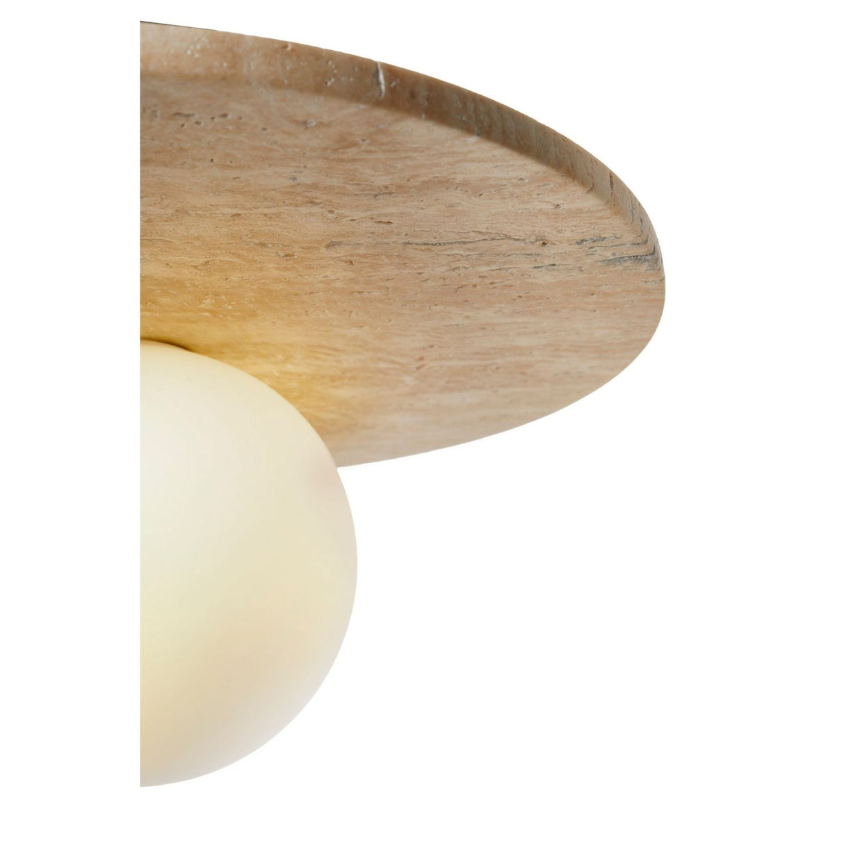 Tor-Tun (H 30 cm) Beige vit Ljuskrona