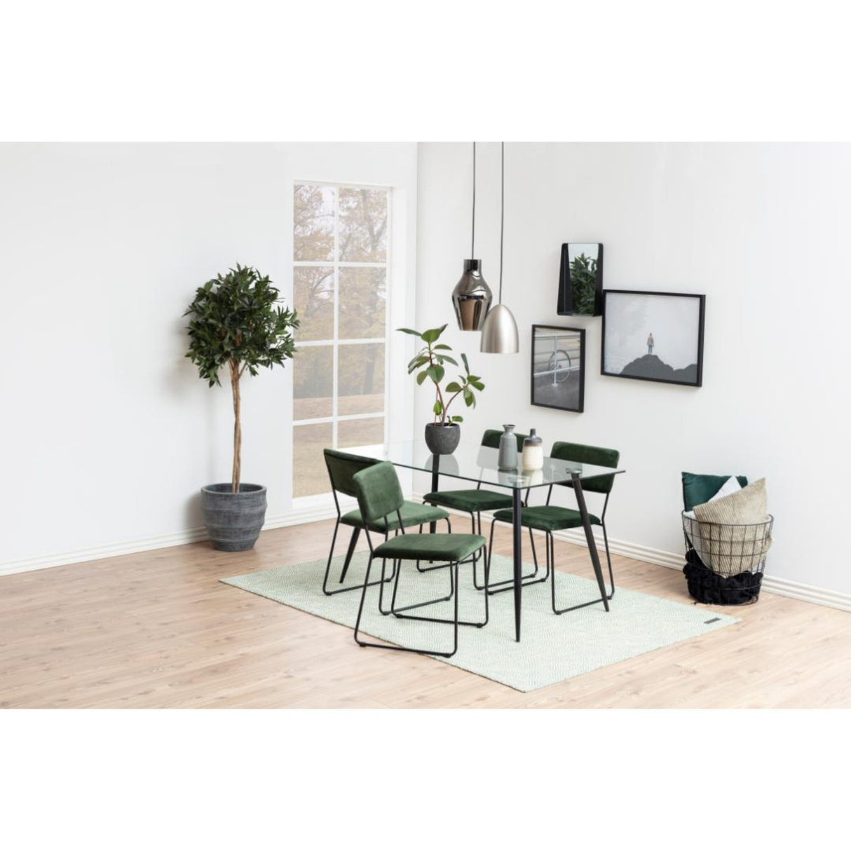 Lima Matstol Vic tyg Skogsgrön