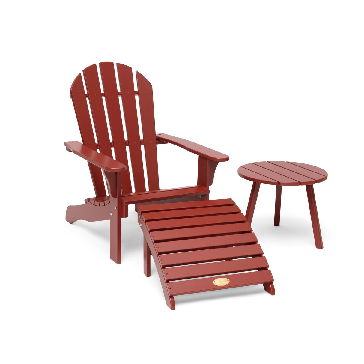 Tennessee Däckstol Oxidröd