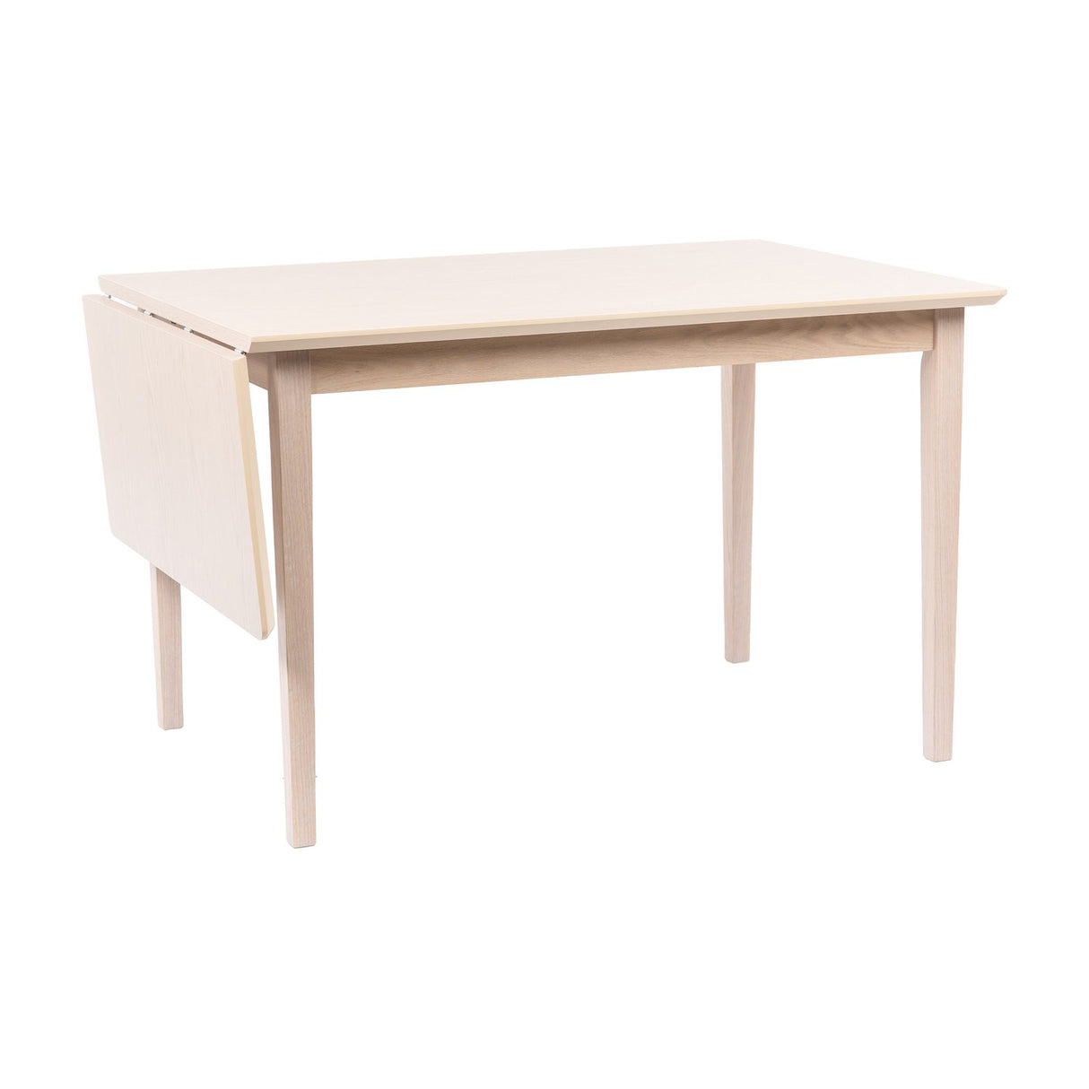 Linde med Klaff Matbord Vit, 120x85 cm