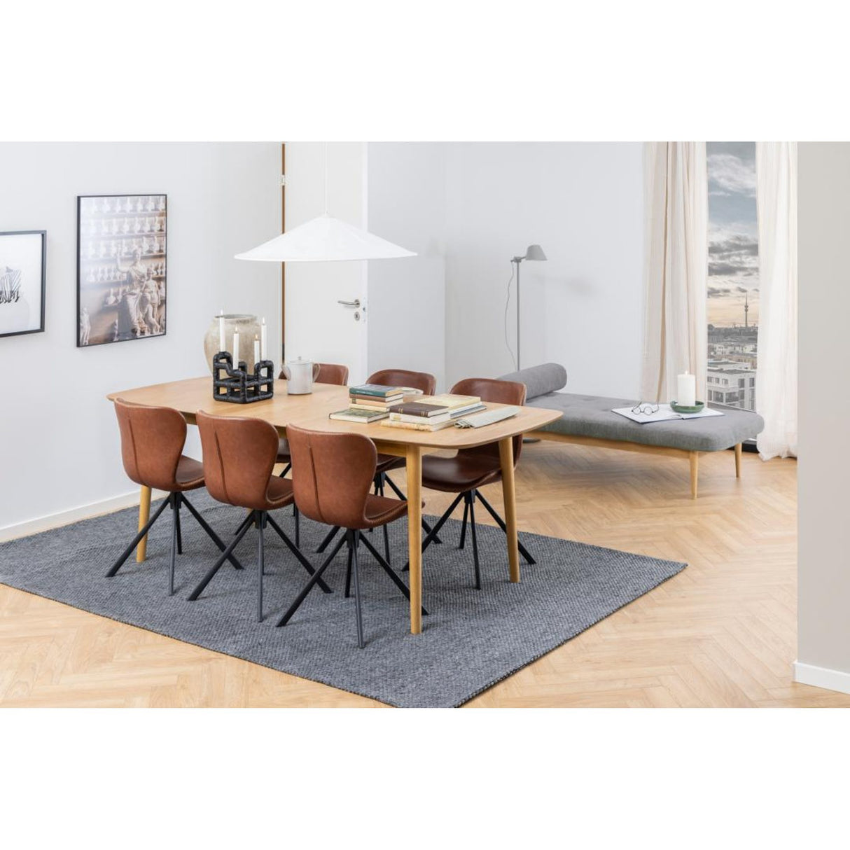 Århus Matbord 90x180-219cm ink. Iläggsskiva Ek