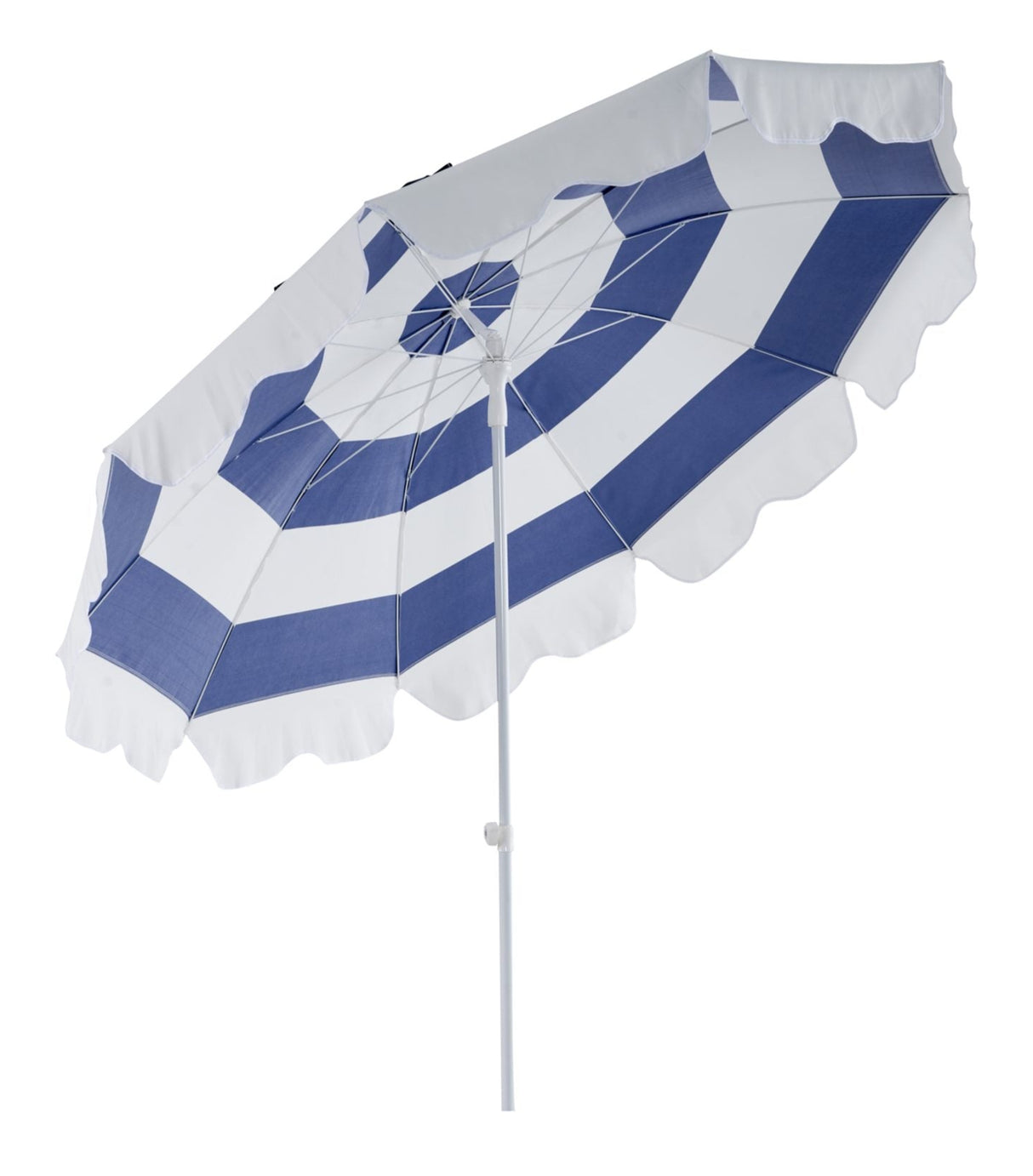 Follina Strandparasoll 240x226 cm Blå/Vit