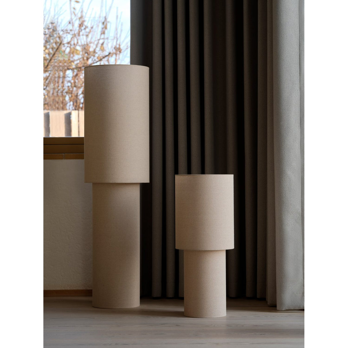 Izara Beige Golvlampa 110 cm