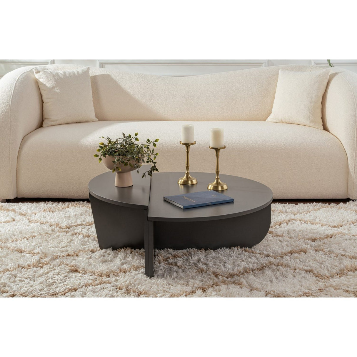 Durban (90 x 30 x 60 cm) Soffbord Antracit