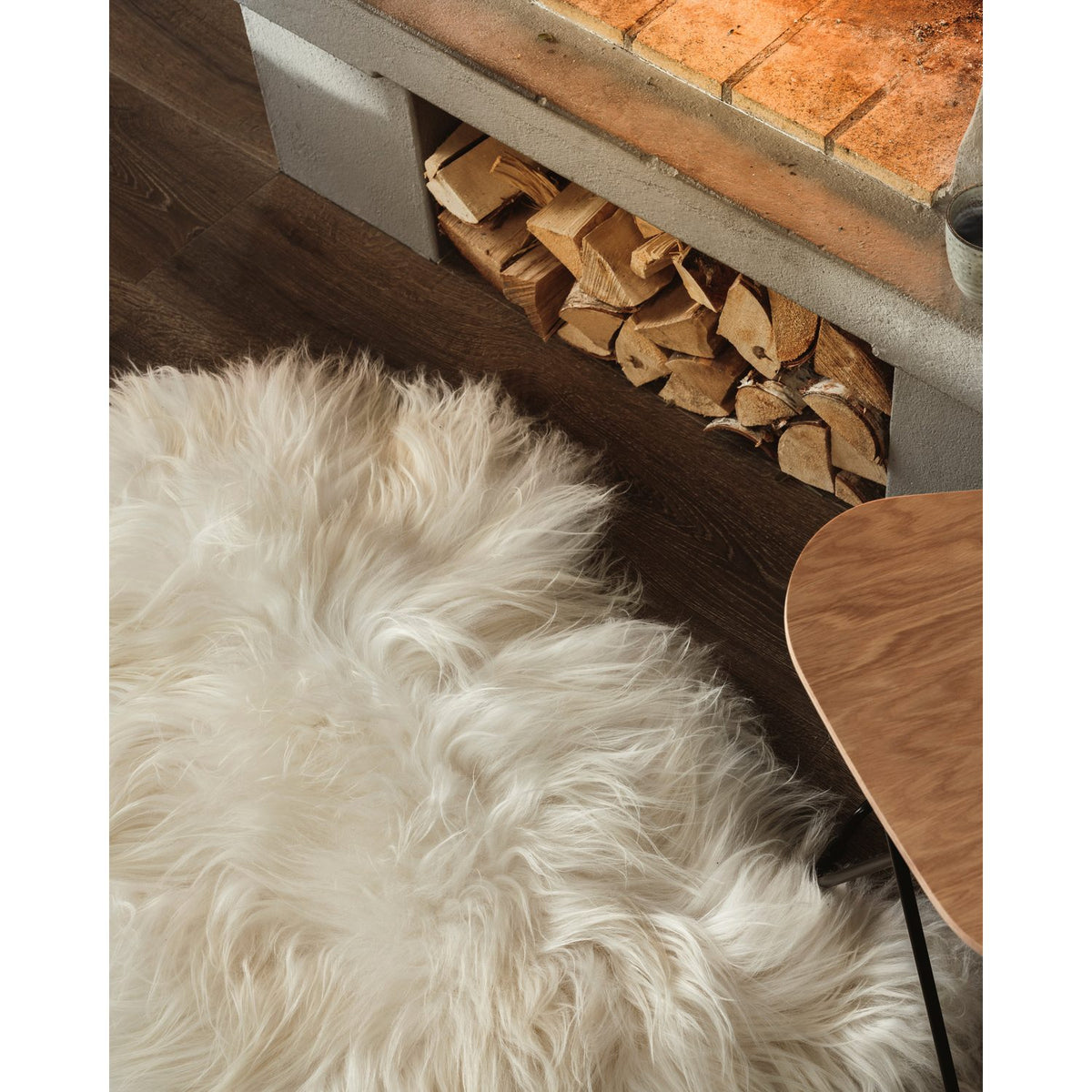 Iceland Lammskinn Wild White
