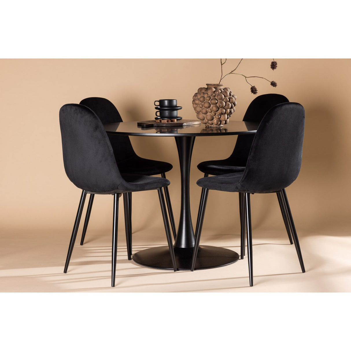Glade, Polar Rund matgrupp Svart, Svart, ⌀100