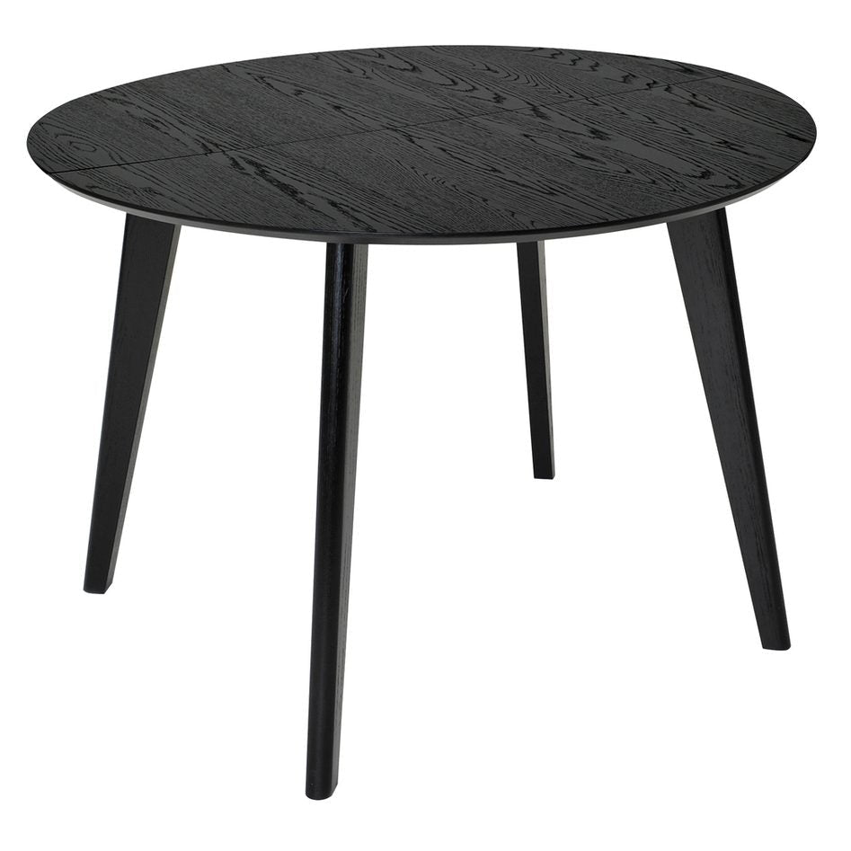 Sagene Matbord Svartlackad Ekfaner, 110 cm