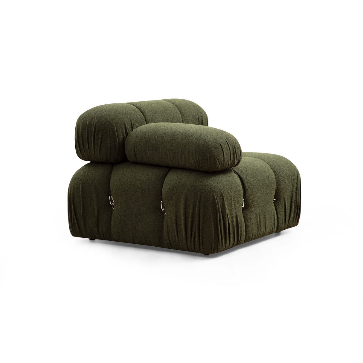 Vienna Beige L1-O1-1R-PUF (288 x 95 x 75 cm) Hörnsoffa Grön