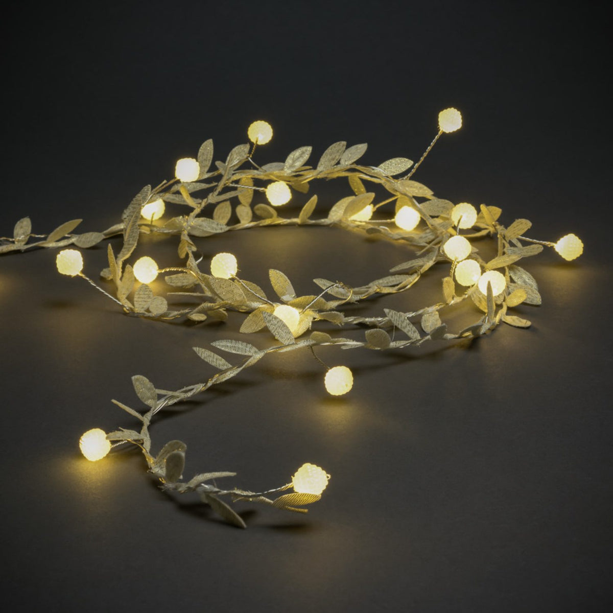 Guldlöv 20 LED Ljusslinga Inomhus