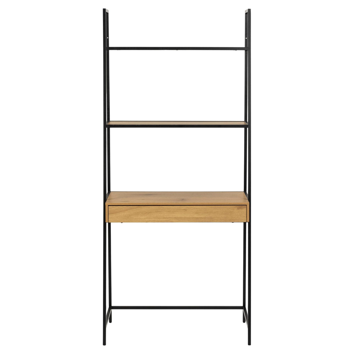 Notting Hill Bokhylla med Låda 174x77x36 cm Ek