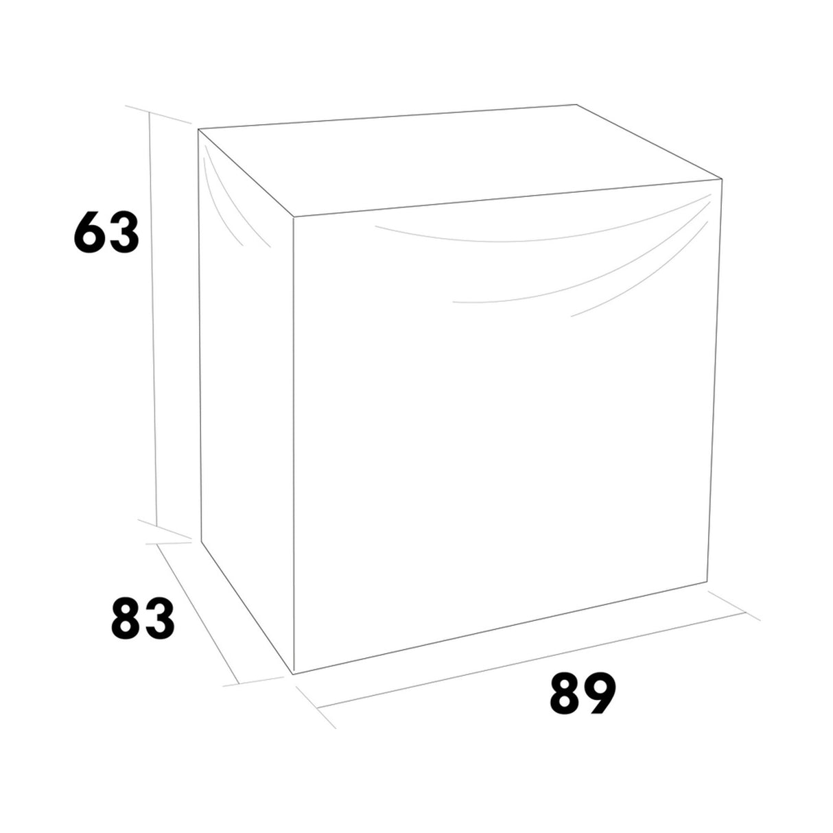 Möbelskydd Hörngrupp Skagenäs Hörndel Svart