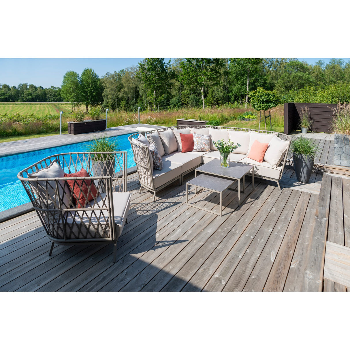 Jet Set Utesatsbord Beige