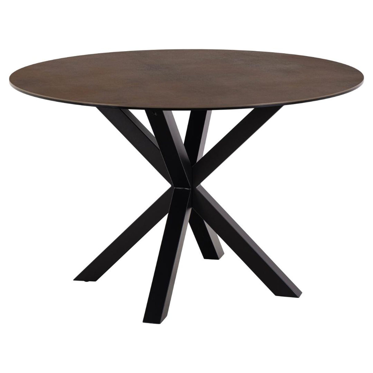 Verdun Matbord Rund 119 cm Rostbrun Keramik