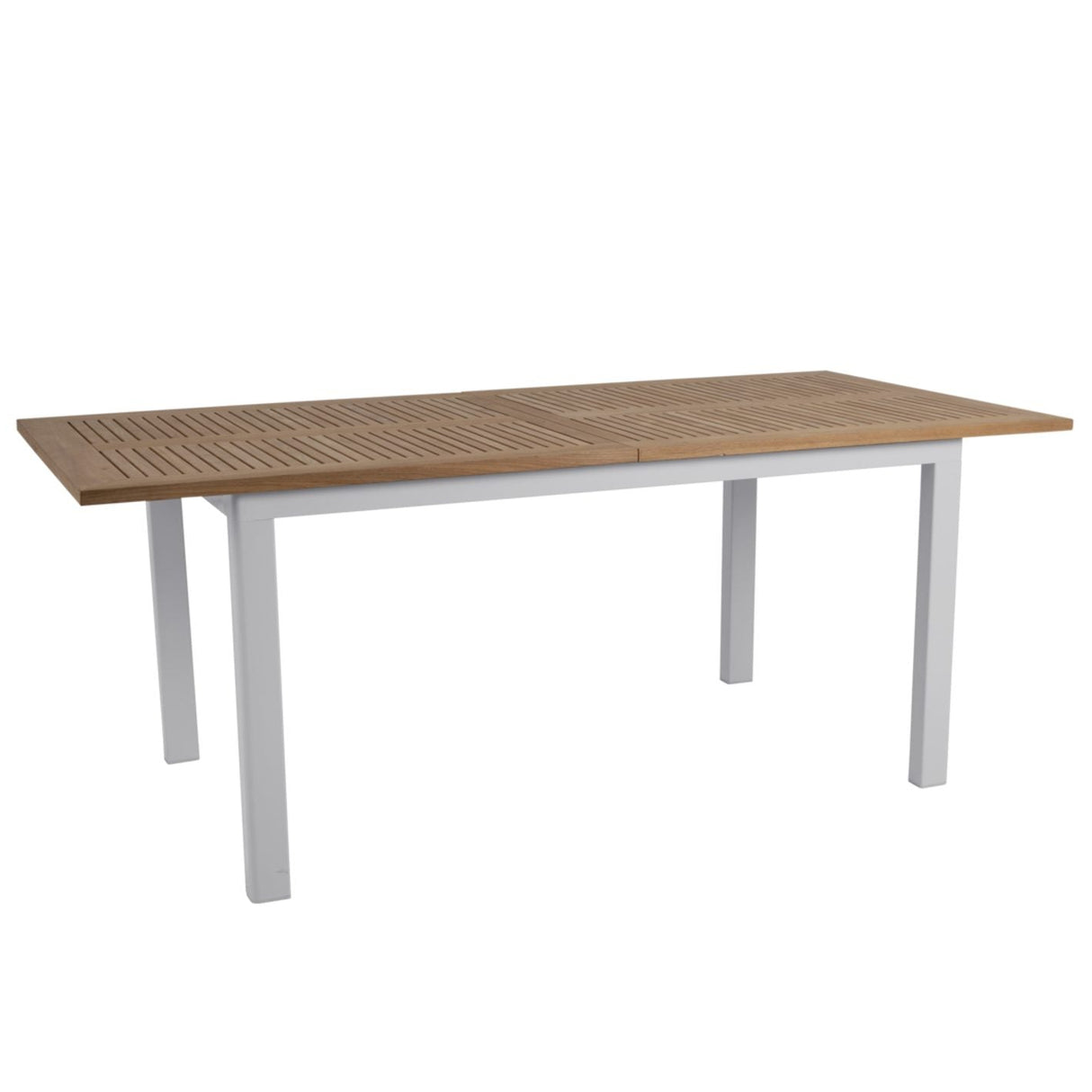 Lyon Utebord 92x194-252 cm Light Grey/ Teak