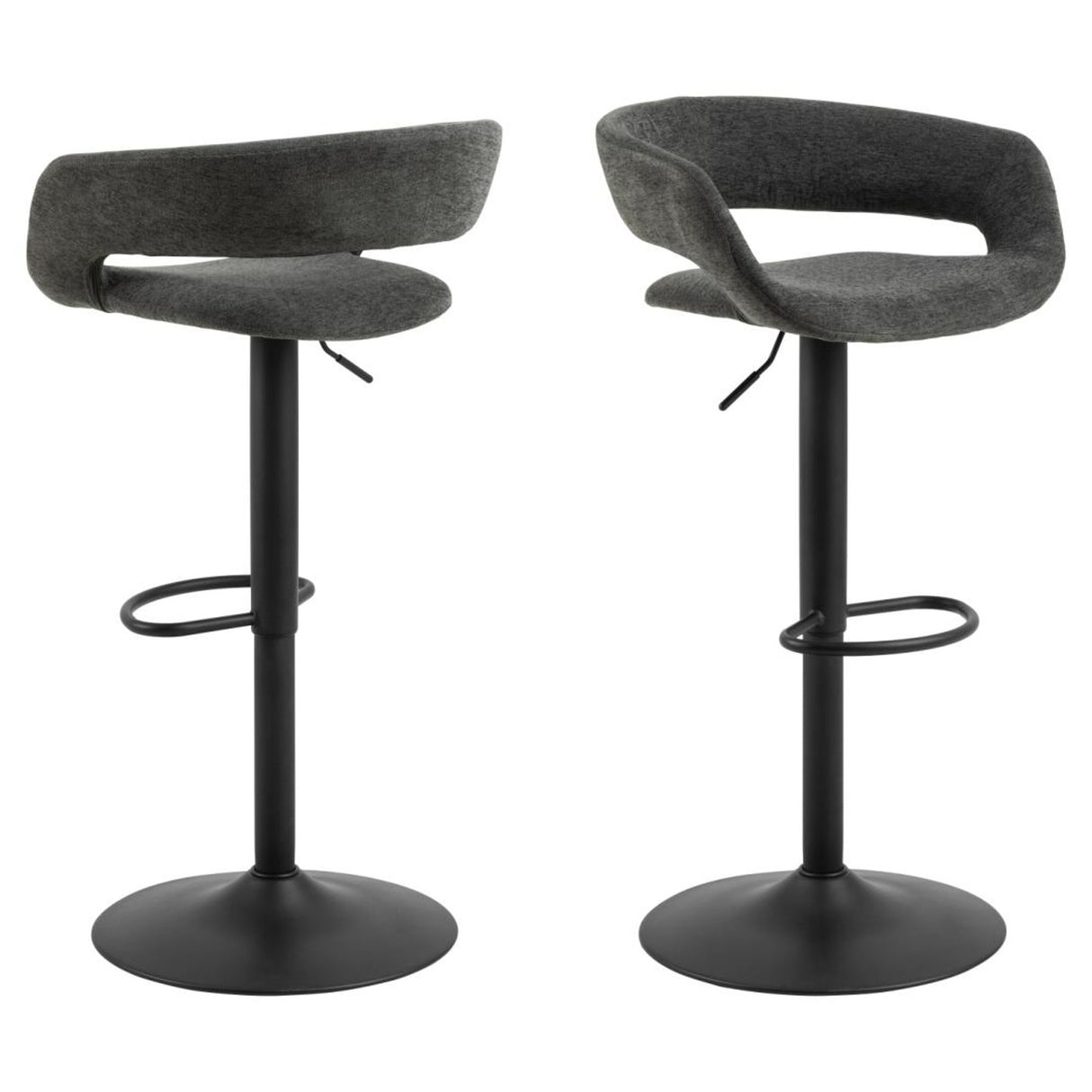 Tracy Barstol Apia tyg Mörkgrå