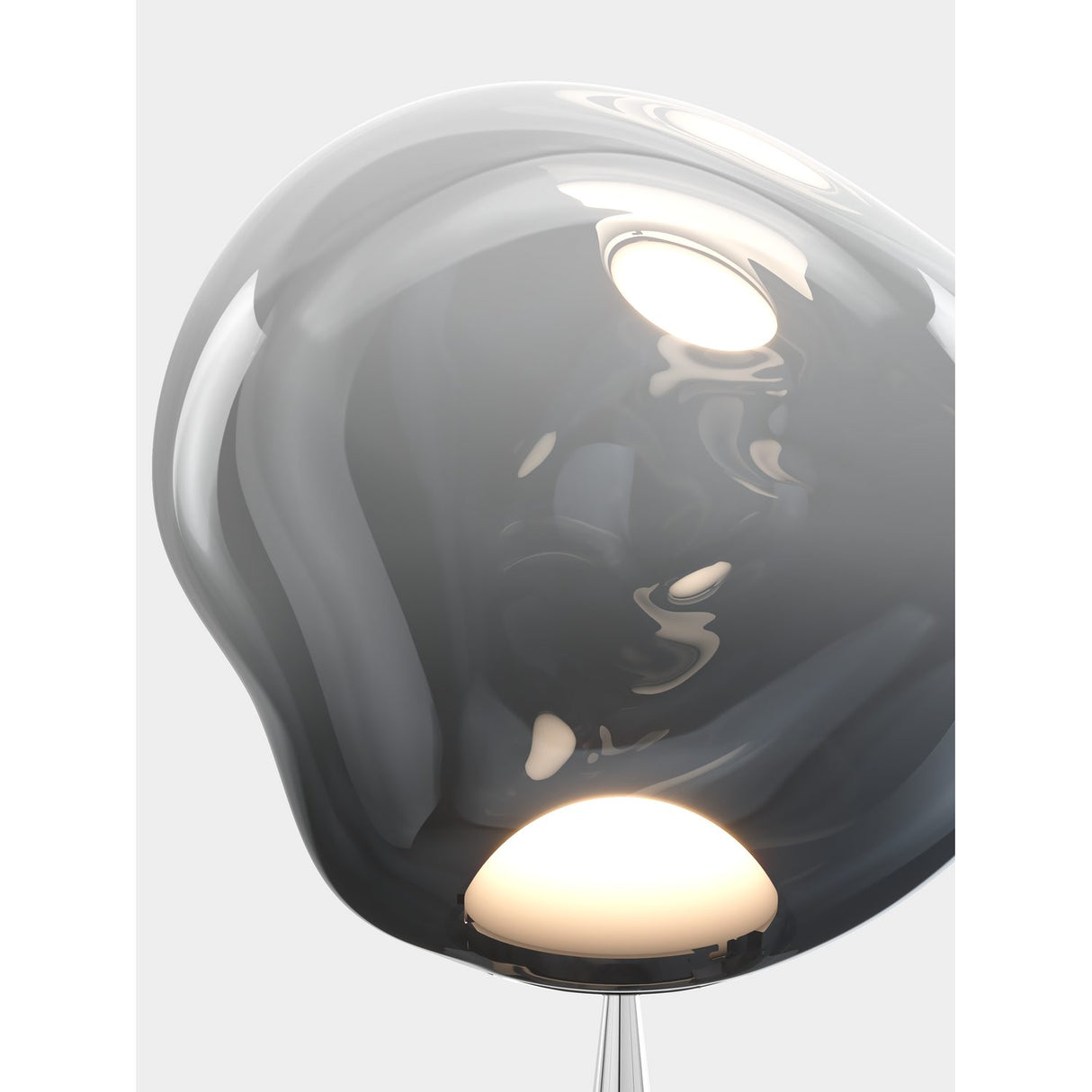 Melt Cone Fat Golvlampa Nickel/SIlver
