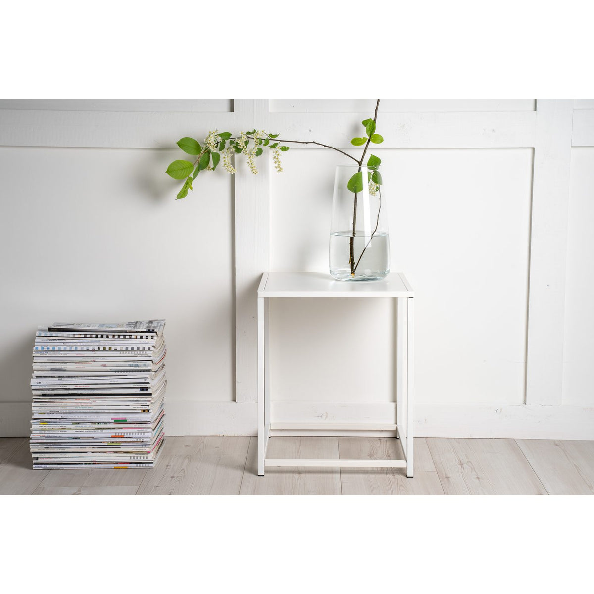 Staal Sidobord White, 37 x 38