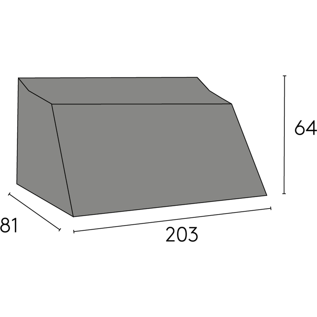Möbelskydd Oxelunda 3-sits Utesoffa Svart