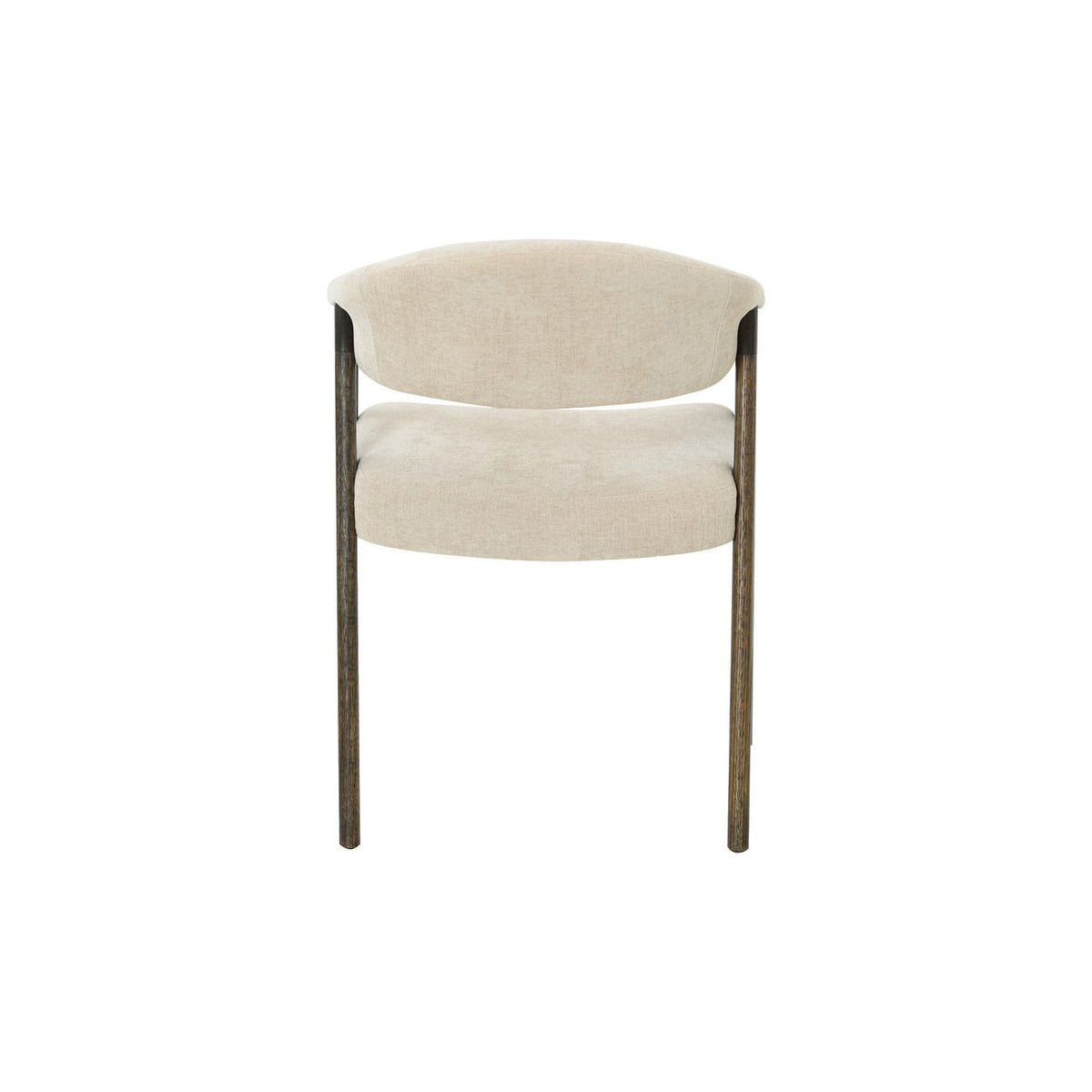 EDDA Matstol creme/brunlackad ek