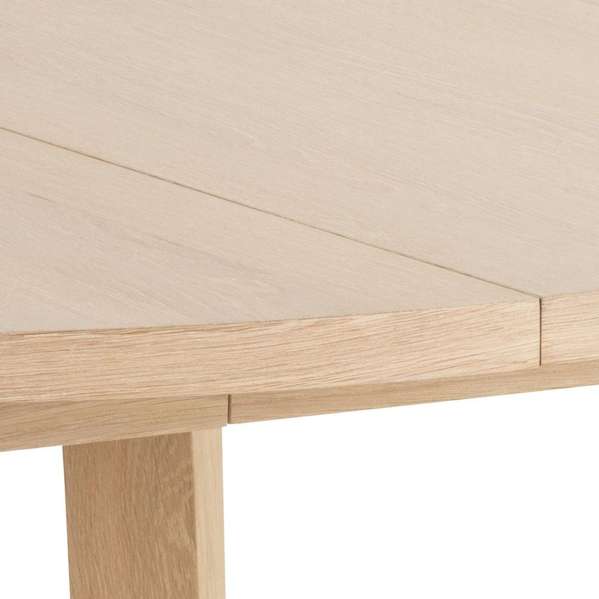Arendal Matbord Rund 120 cm Vitpigmenterad Ek