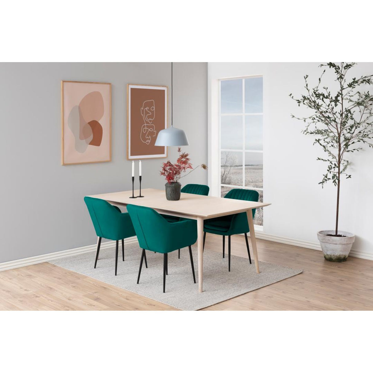 Le Havre Karmstol Vic tyg Grön