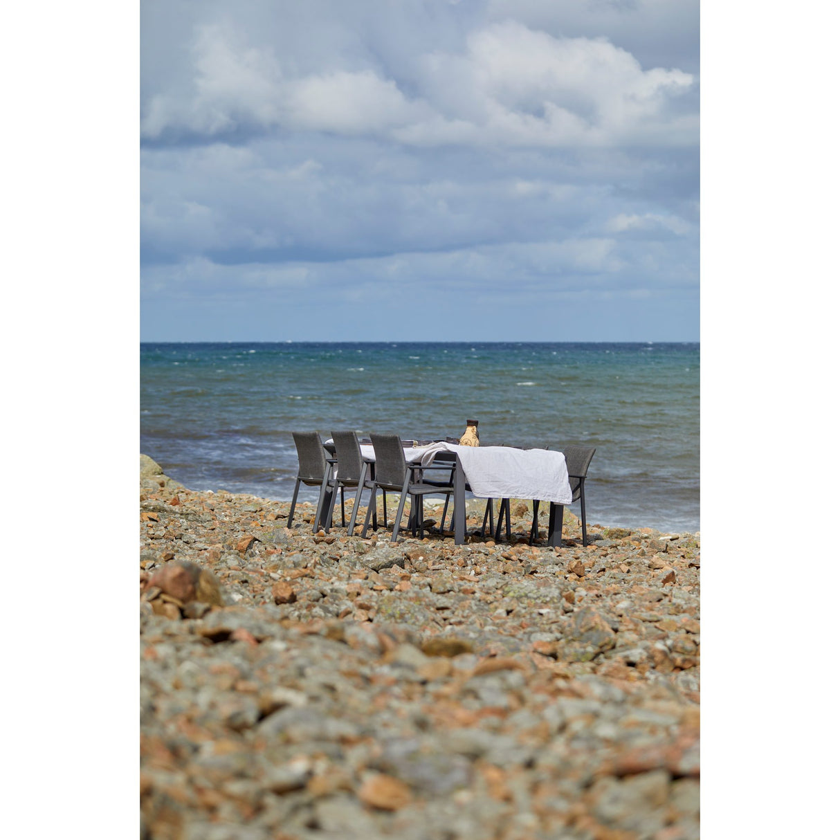 Borgdala Utebord 107x220/340 cm Grå