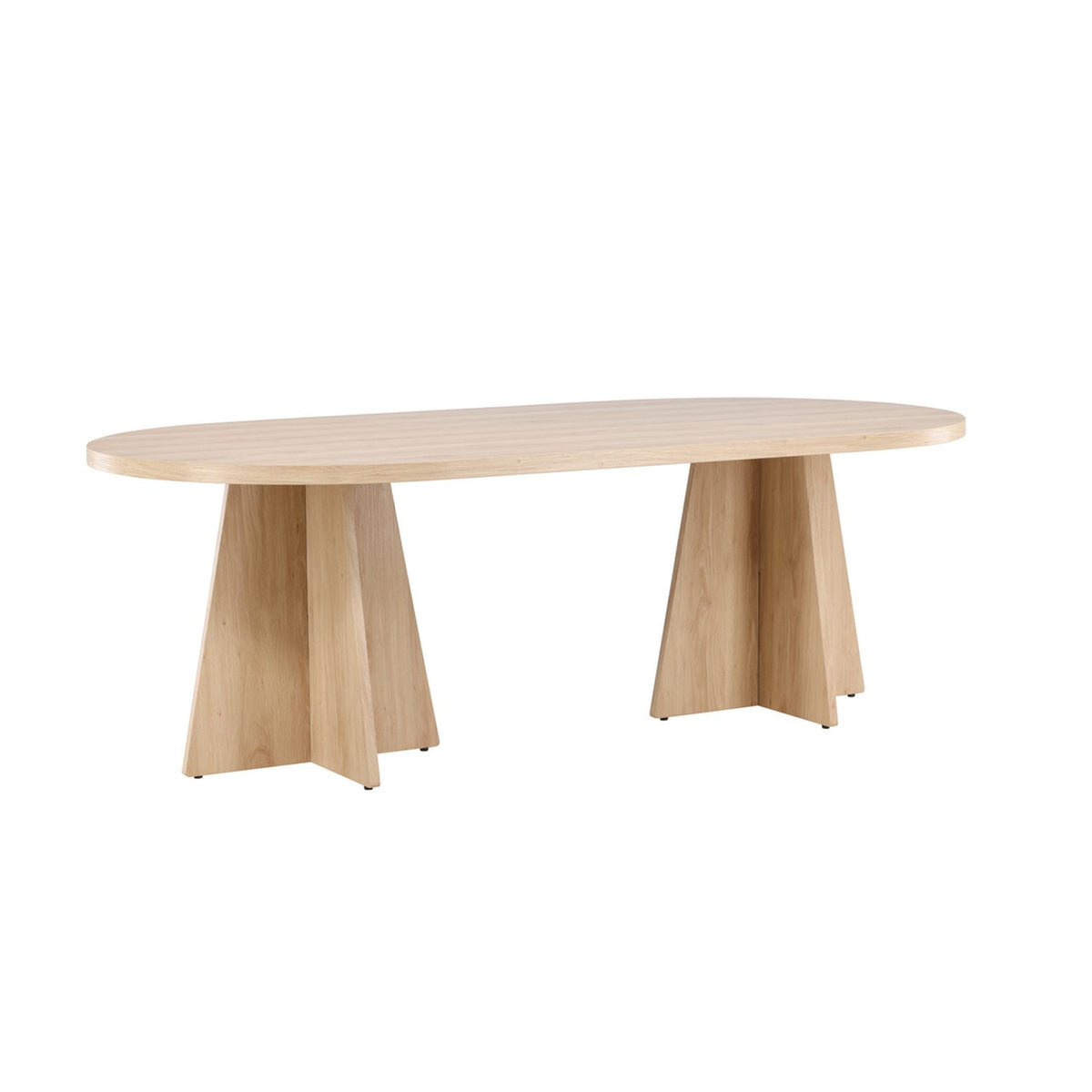 Bootcut Ovalt matbord Natur, 230 x 115
