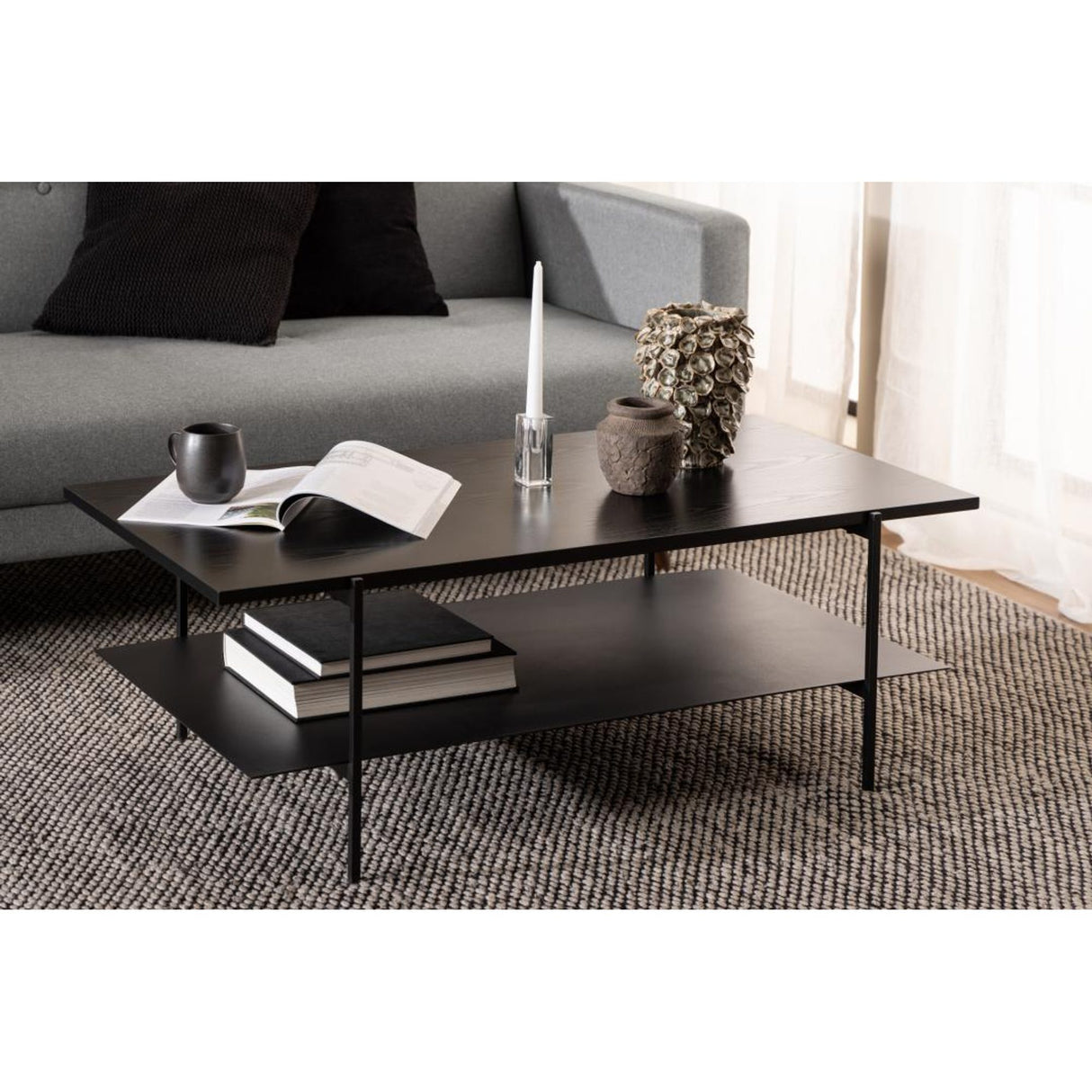 Paddington Soffbord 115x60 cm Svart