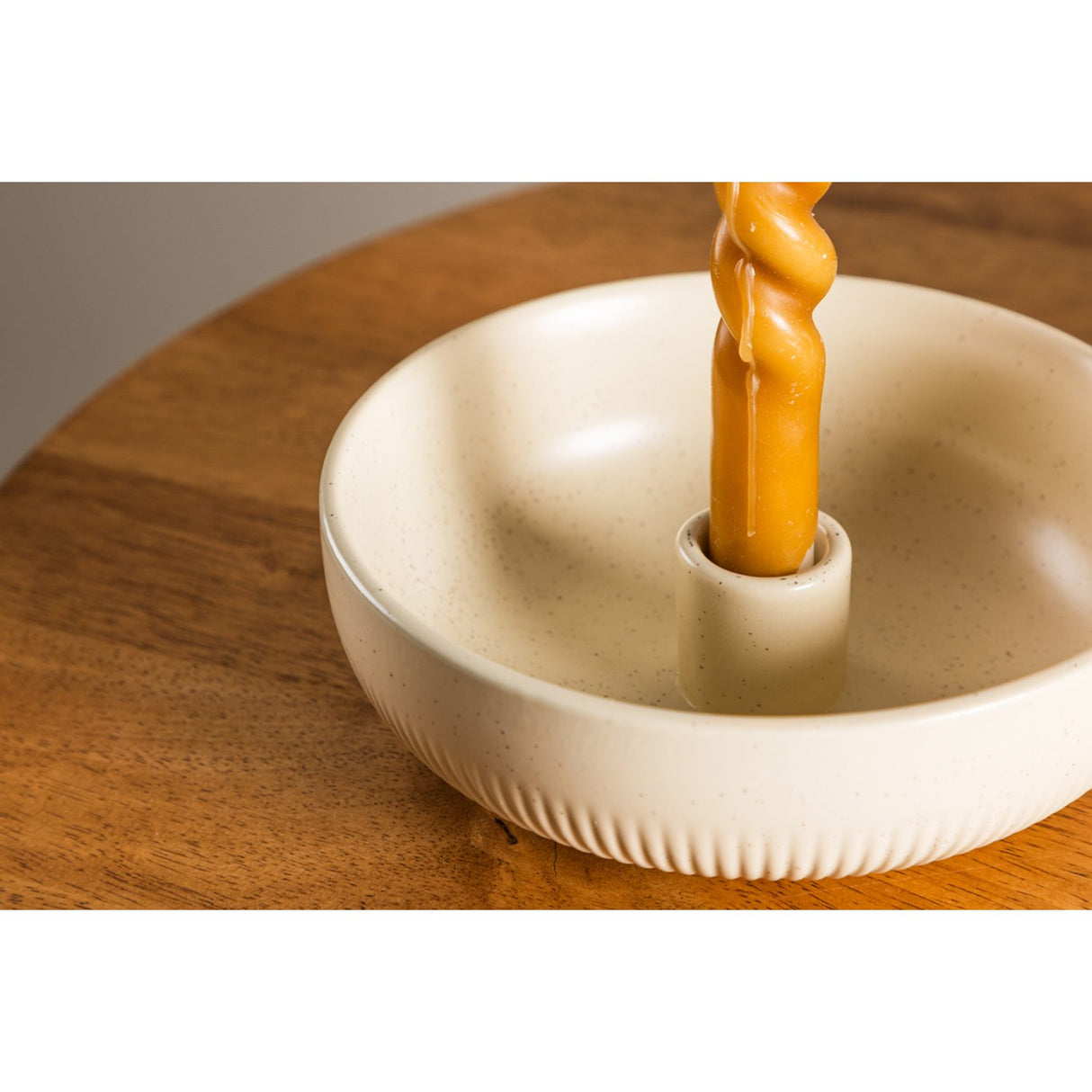 Posh Ljusstake Beige/Svart, ⌀18