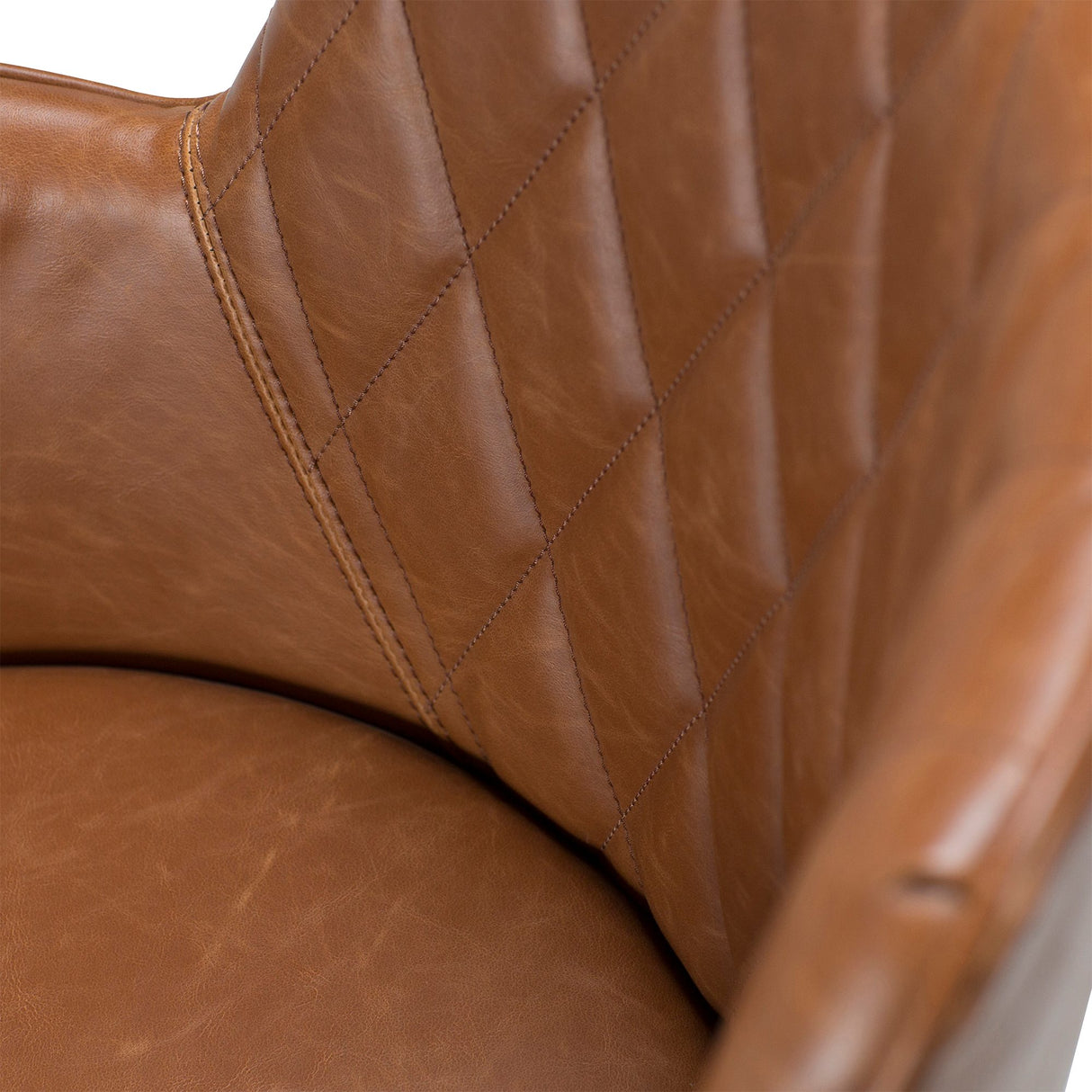 Rombo Stol Vintage Light Brown Art.Leather