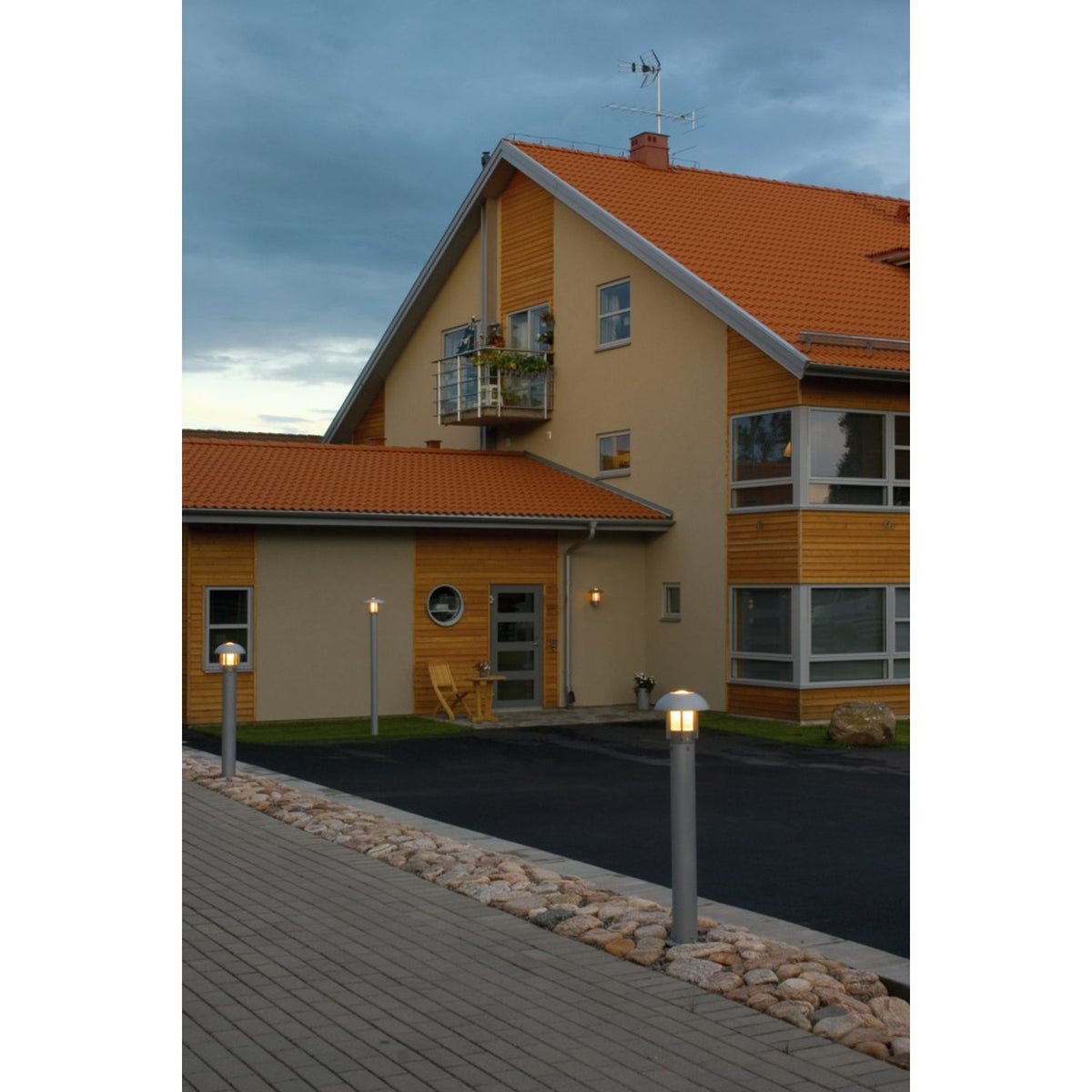 Heimdal E27 Vägglampa Ute Grå