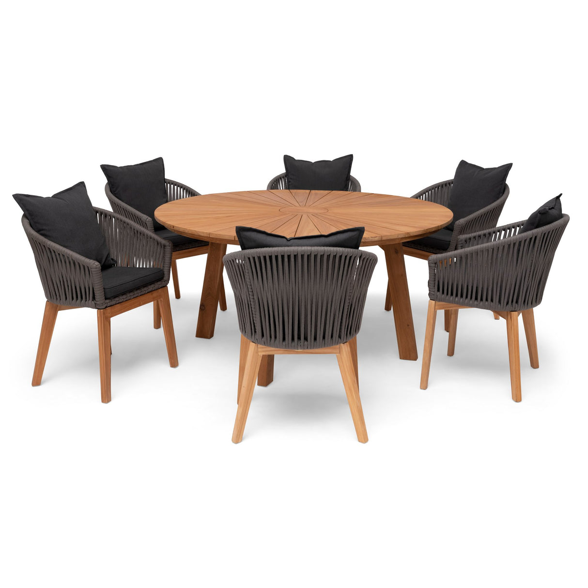 Ringsjö Utebord Ø150 cm Brun