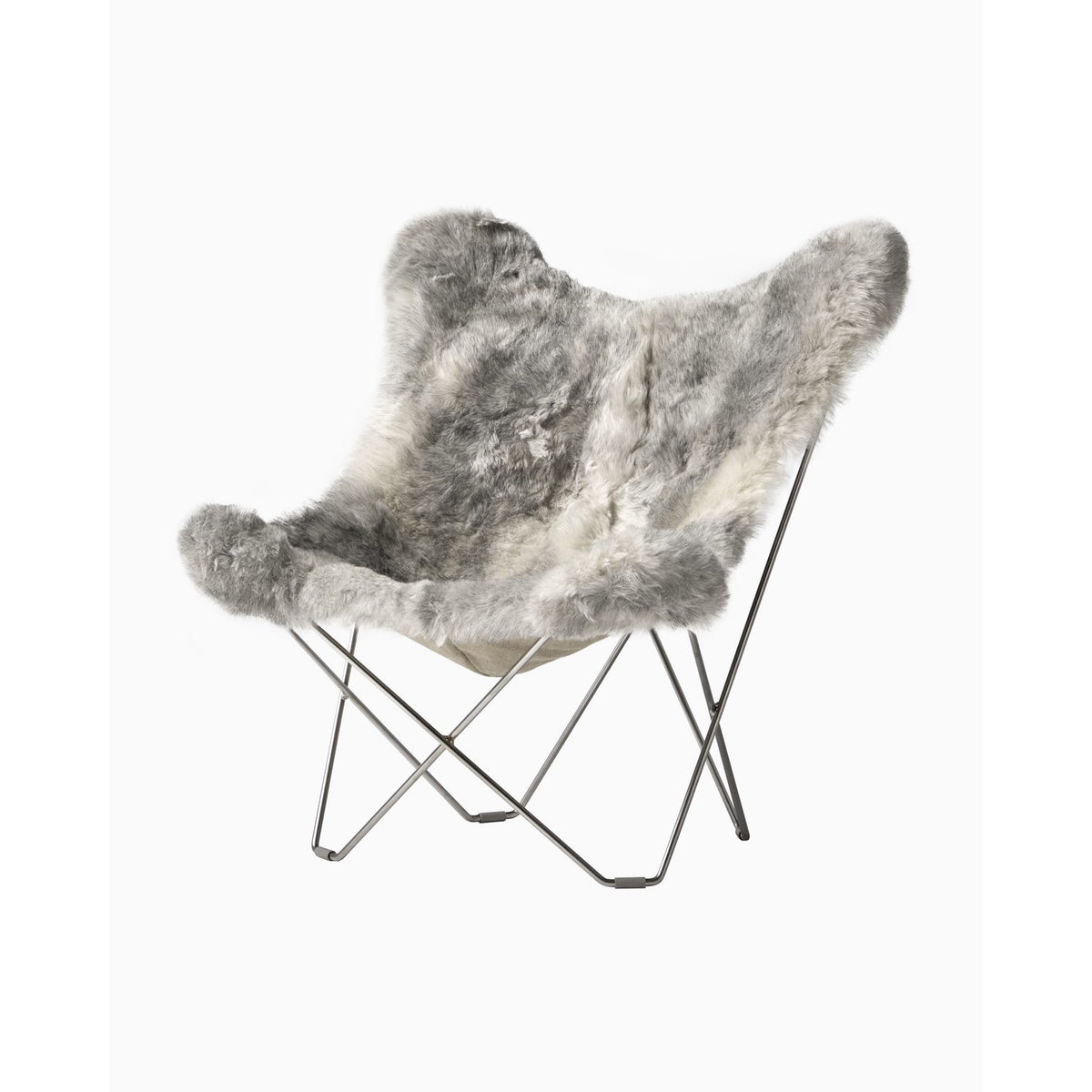 Iceland Mariposa Fåtölj Krom, Shorn Grey