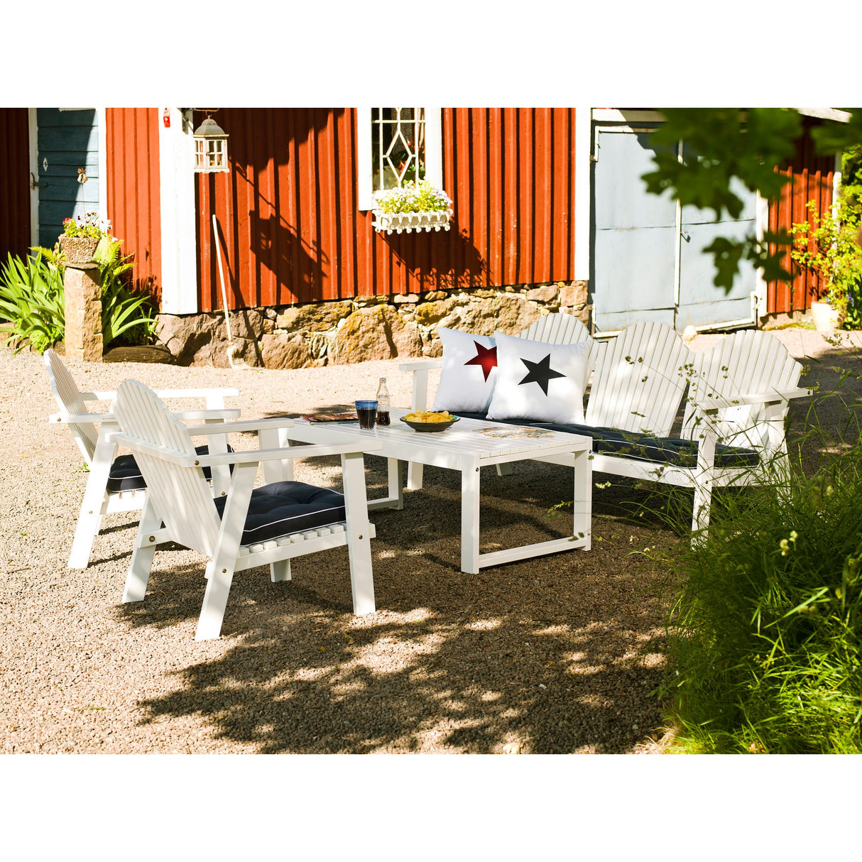 Bullerö Utefåtölj Vit