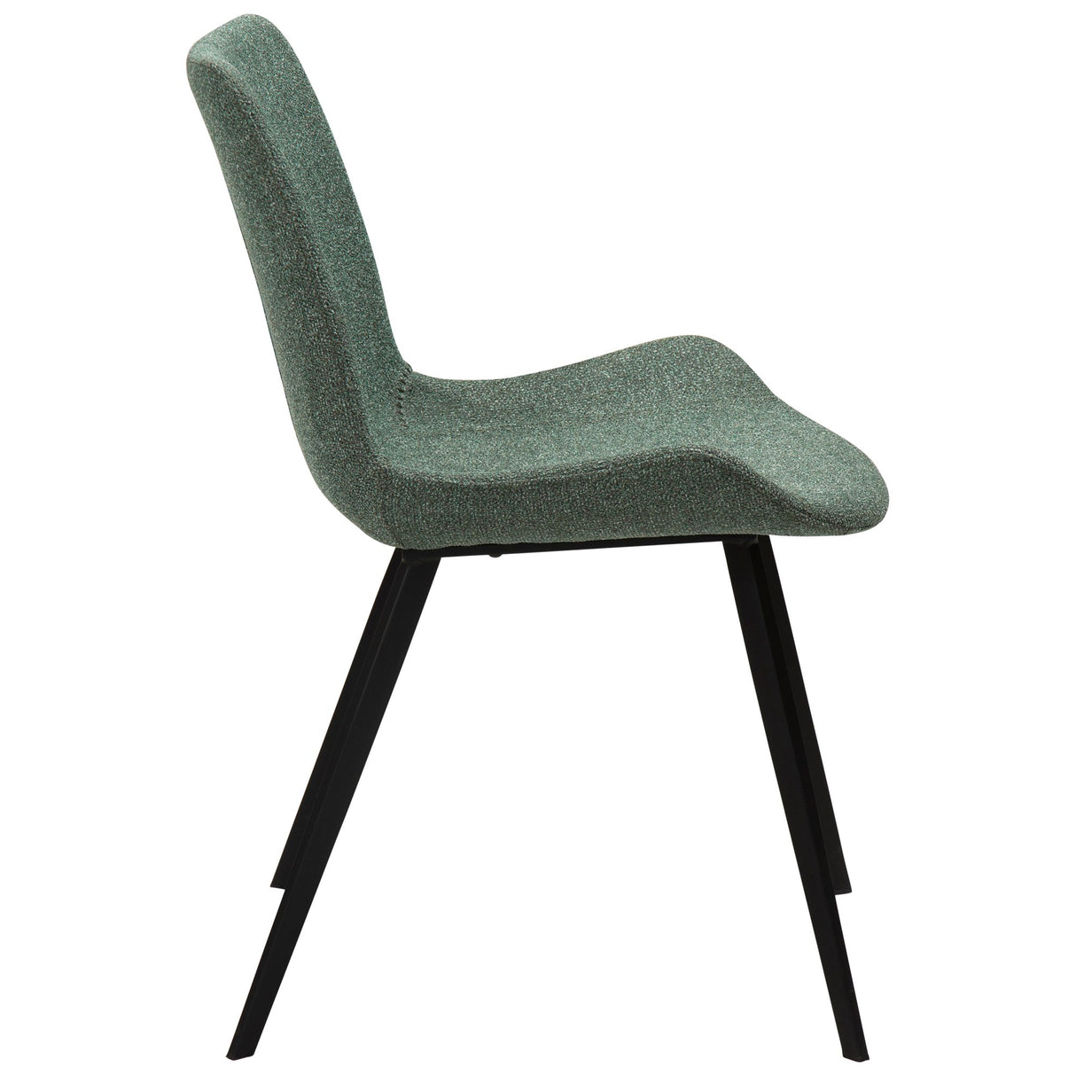 Hype Stol Pebble Green Bouclé, Black