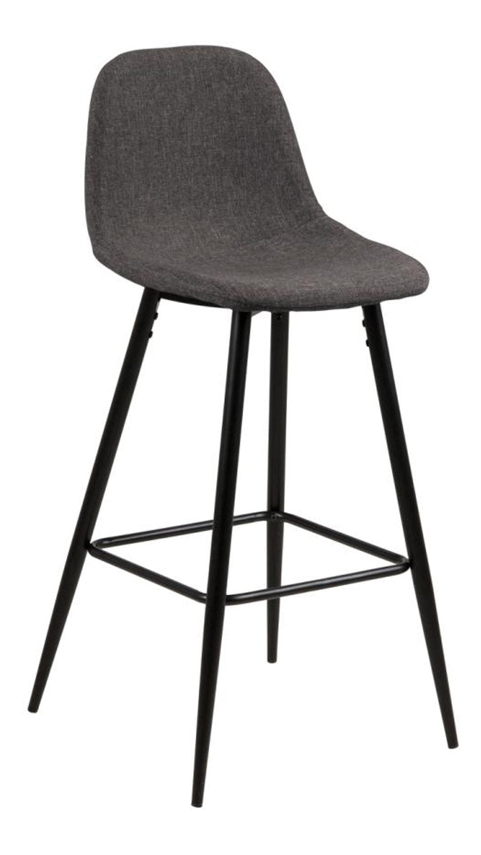 Wilma Barstol Låg Sawana tyg Grå