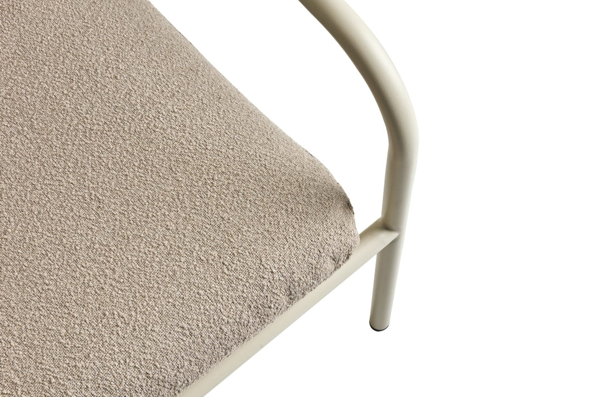 Bendt Utefåtölj Pearl White/Teddy Beige