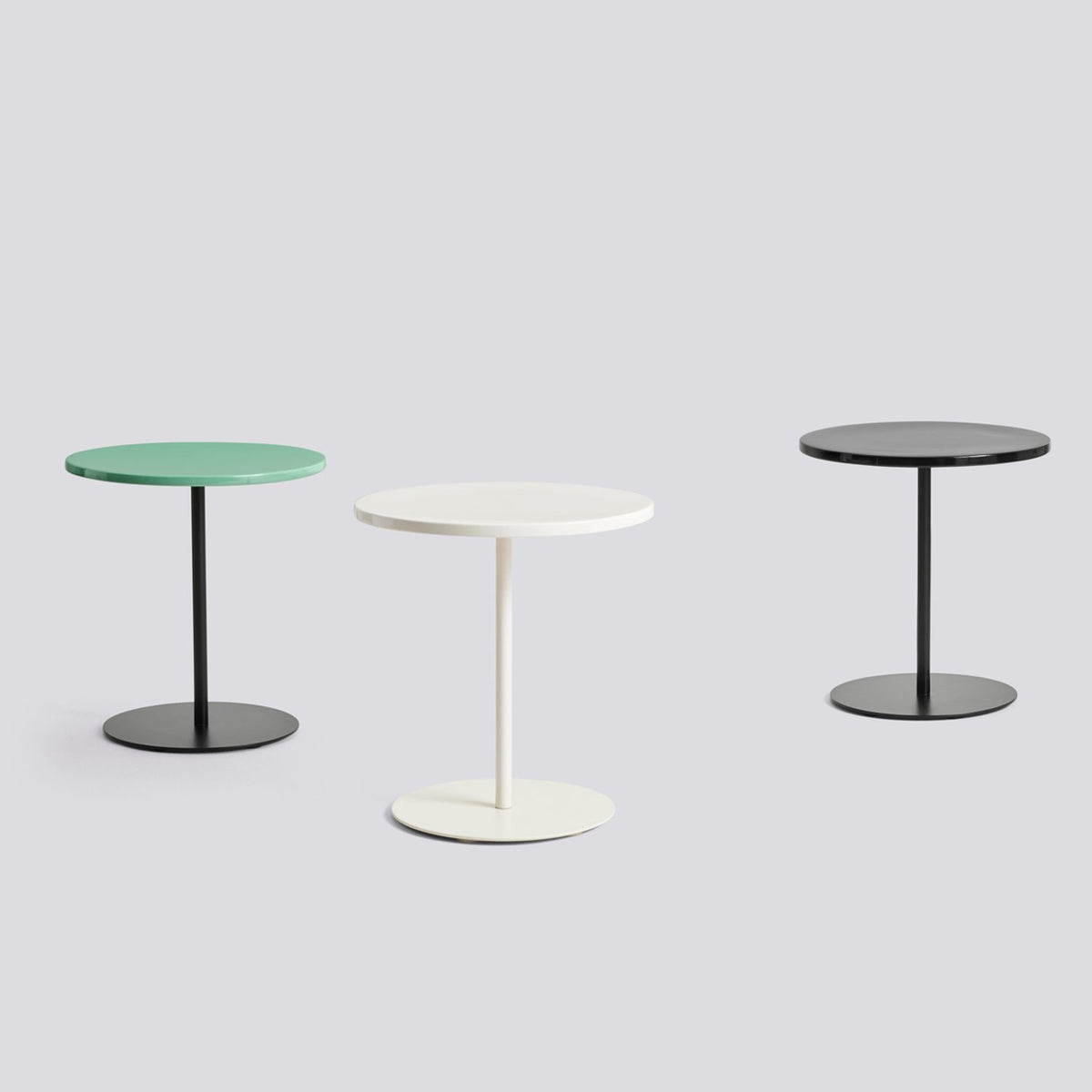 Pyro Ø45 × H49 cm Soffbord Soft jade, Black – pulverlackerat stål