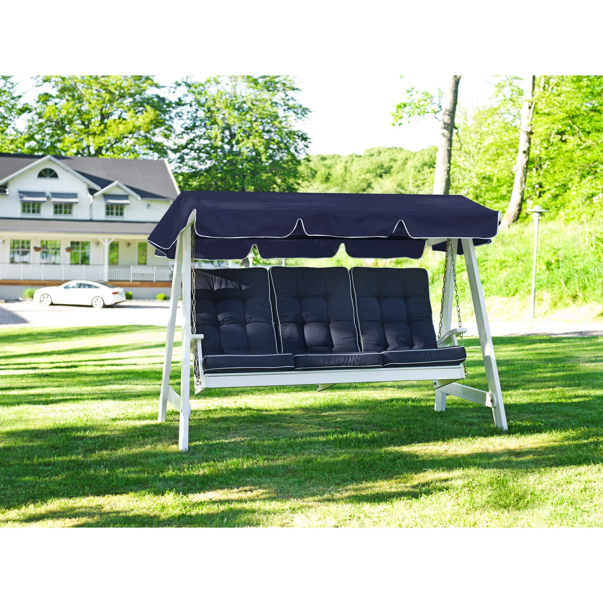 Dalom/Slöinge Hammocktak Blå/Vit