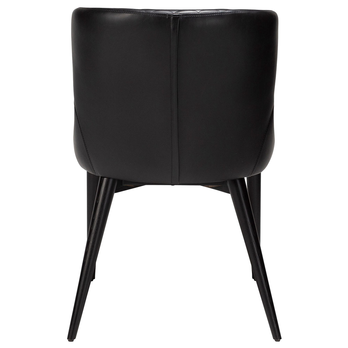 Vetro Stol Vintage Black Art.Leather, Black Oak