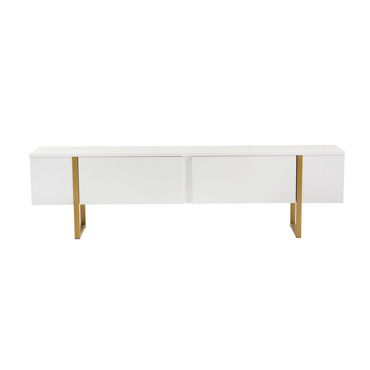 Ulaanbaatar (180 x 50 x 30 cm) TV-bänk Vitt guld