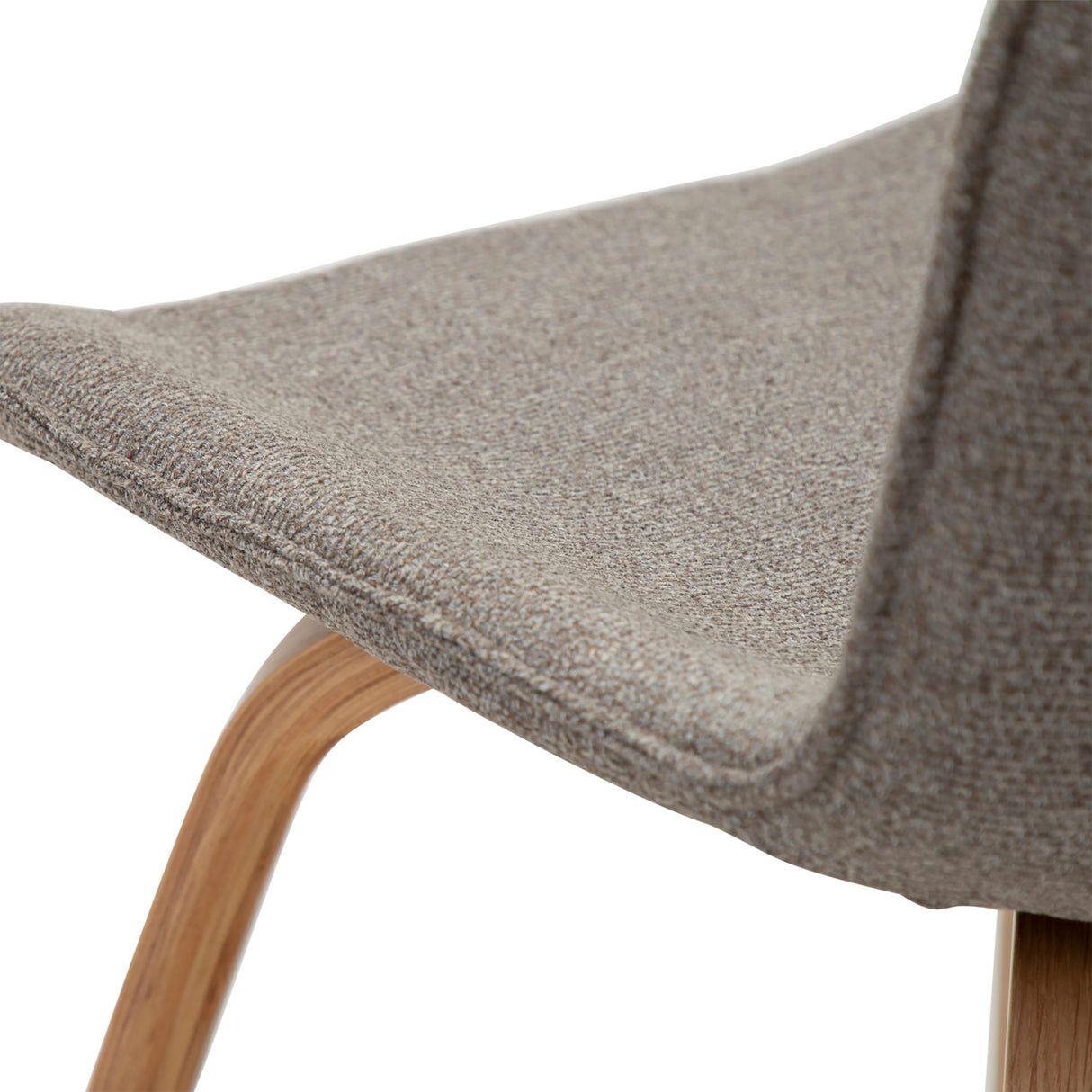 Glee Stol Pebble Earth Bouclé, Oak