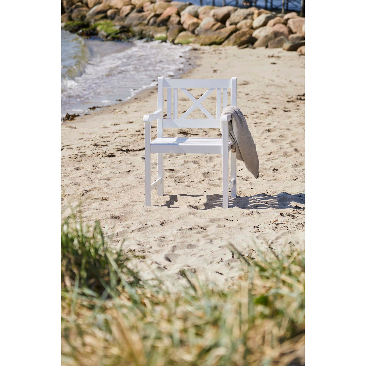 Rosenborg Trädgårdsstol Vit/Trä