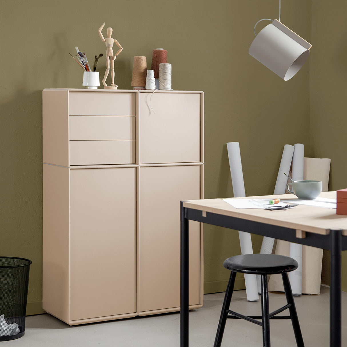 Chicago Quadrant-skåp Sand