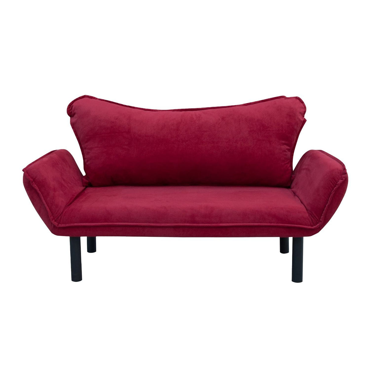 Chatto (150 x 75 x 70 cm) 2-sits bäddsoffa Vinröd