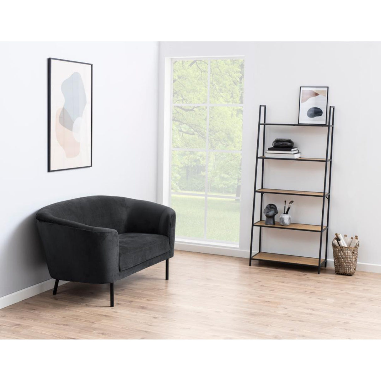 Notting Hill Bokhylla 174x77x36 cm Ek