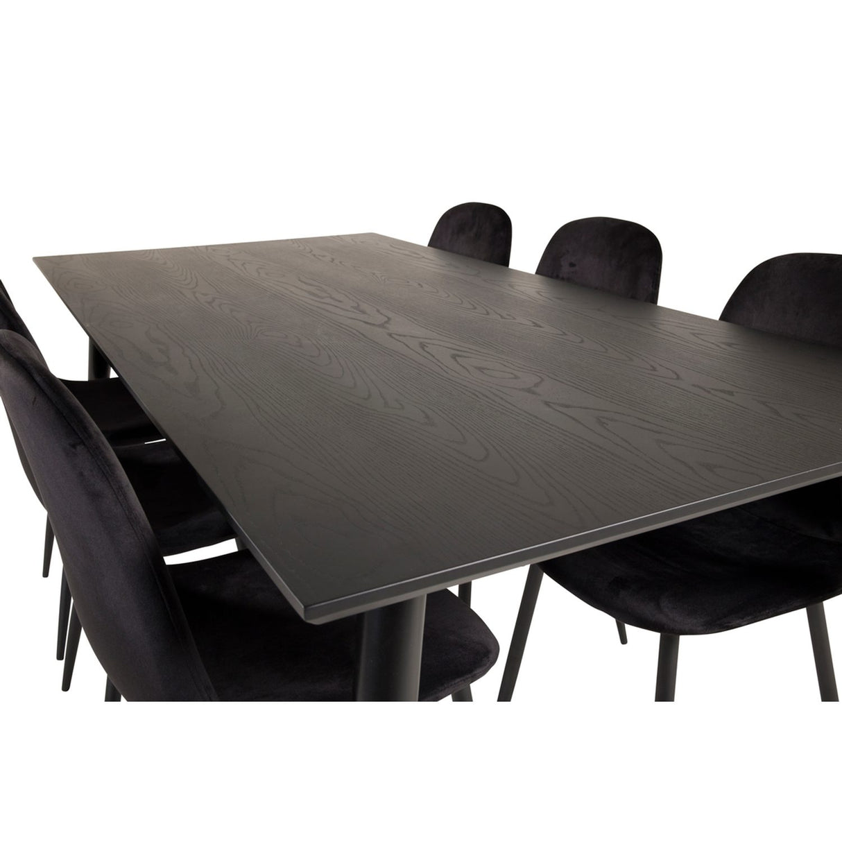 Dipp, Polar Rektangulär matgrupp Svart, Svart, Guld, 180 x 90