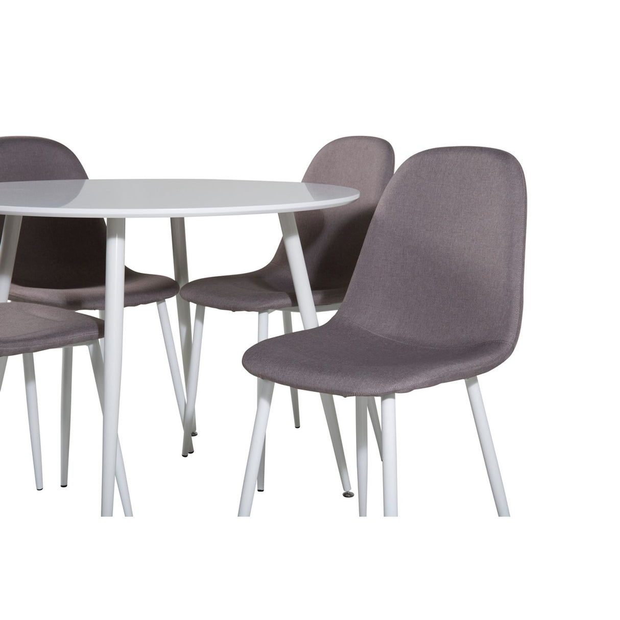 Plaza, Polar Rund matgrupp Grå,Vit, Vit, ⌀100