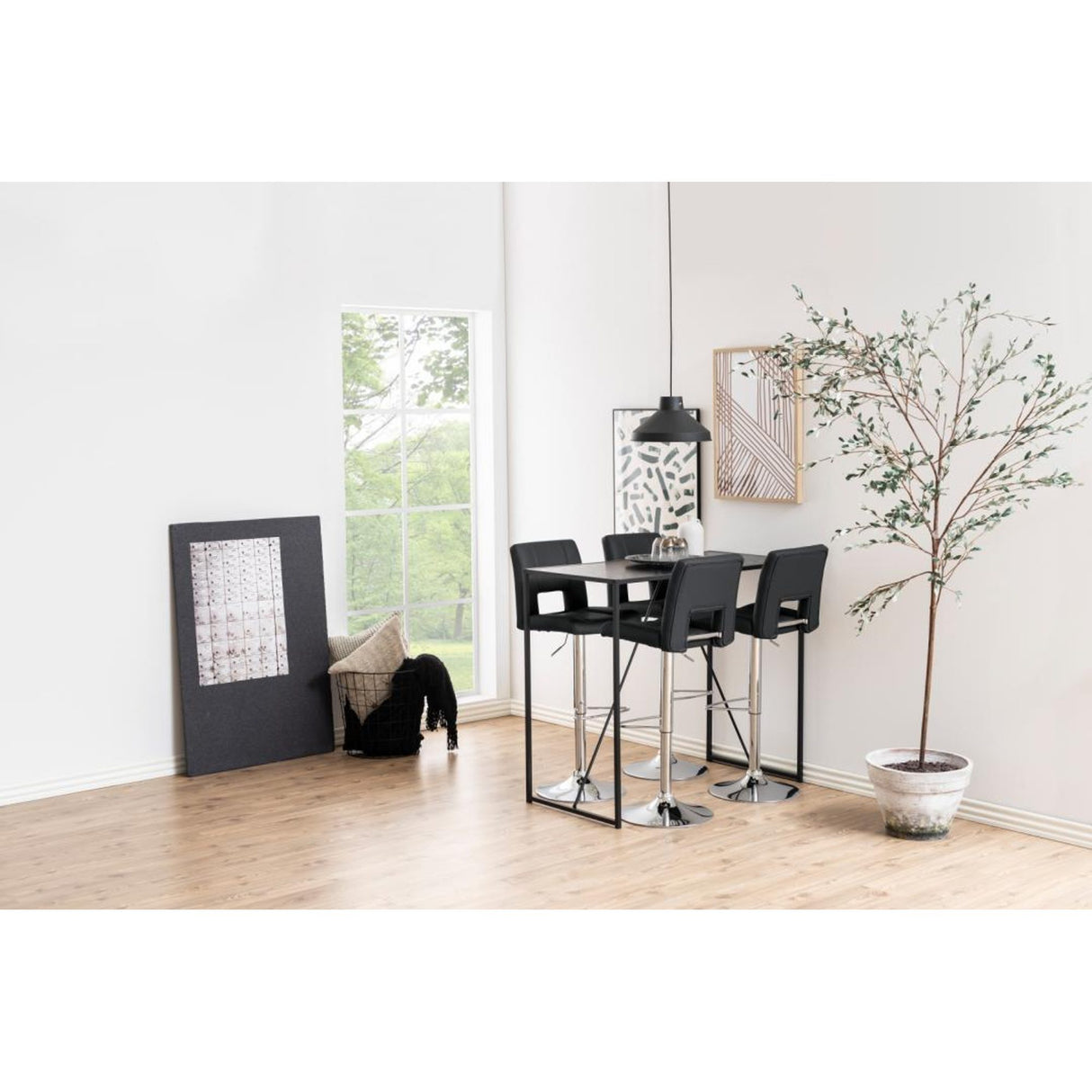 Strasbourg Barstol PU Grå